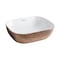 Whitehaus Rctnglr Above Mount Basin W/ An Embossed Exterior, Interior, And Center WH71302-F23 - alternate 1